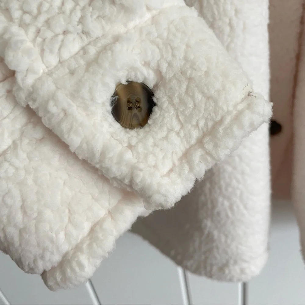 $15 SALE Shacket NWT Cream Off-White Fuzzy Jacket XL/XXL Outdoor by 32 Degrees